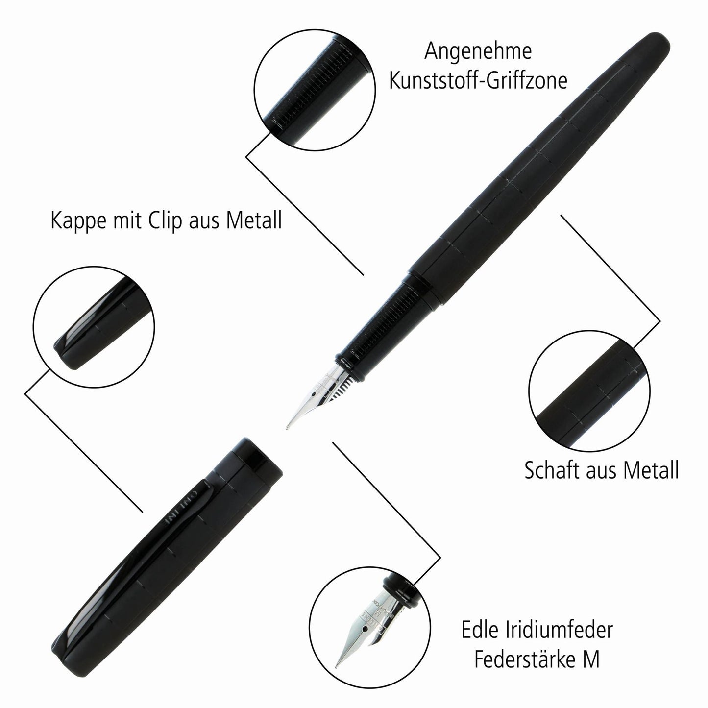 Klausurenstift - Das Luxus-Kombi-Paket - Füller & Kugelschreiber