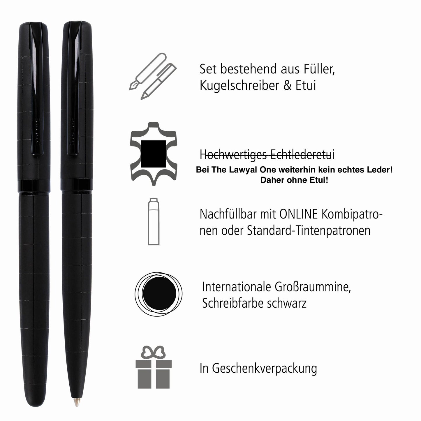 Klausurenstift - Das Luxus-Kombi-Paket - Füller & Kugelschreiber