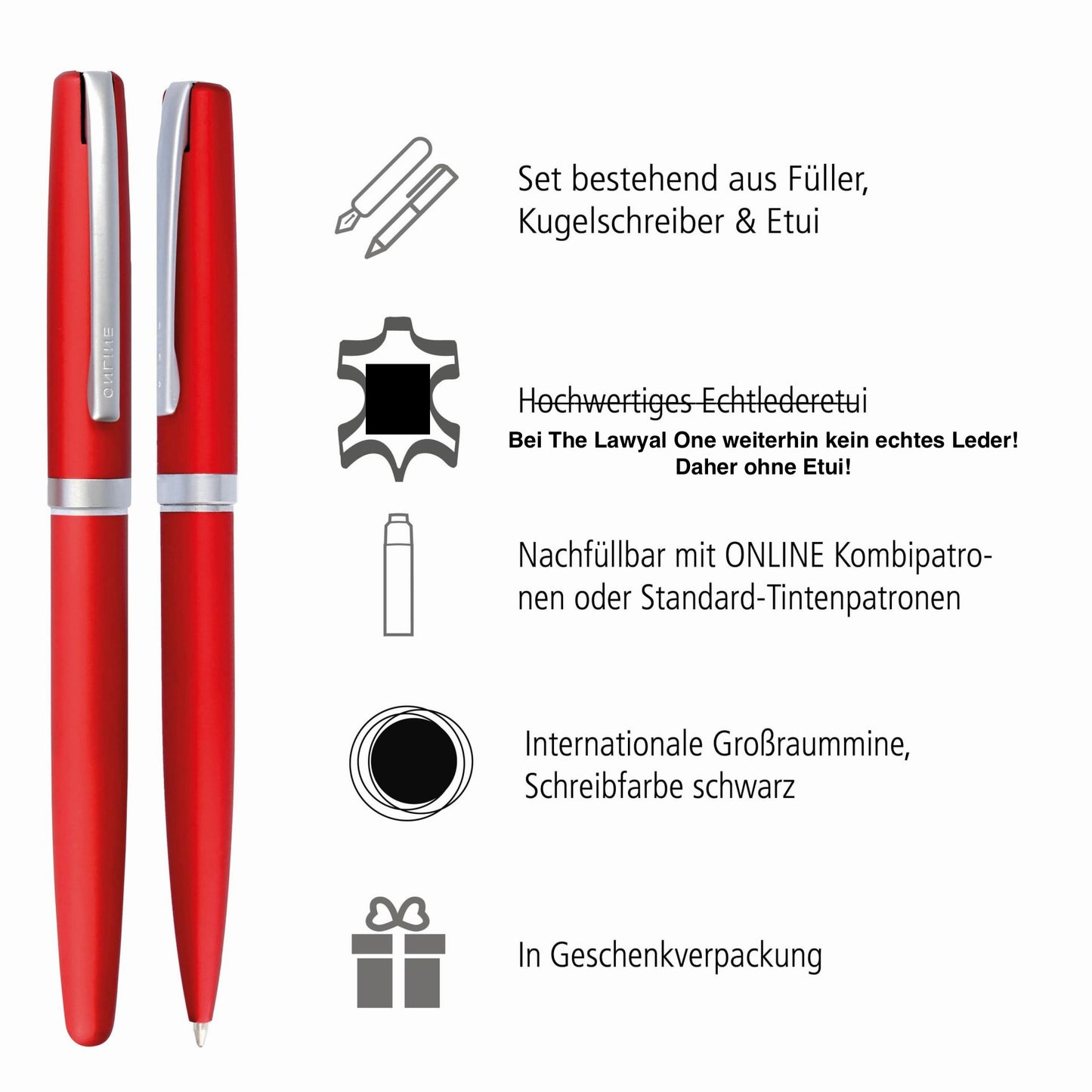 Klausurenstift - Das Luxus-Kombi-Paket - Füller & Kugelschreiber