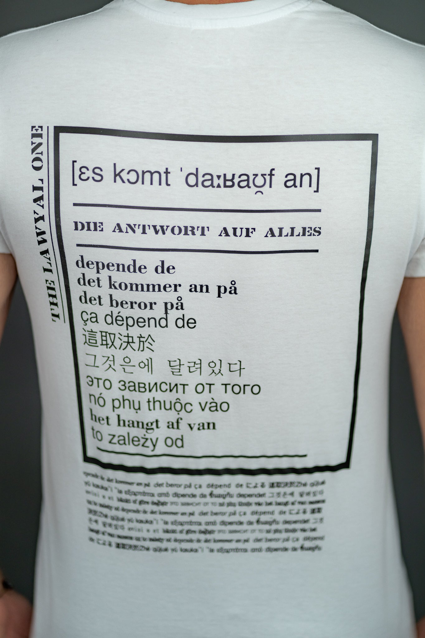 Lawyal Street Wear - T-Shirt für Jurist*innen - "Es kommt drauf an"