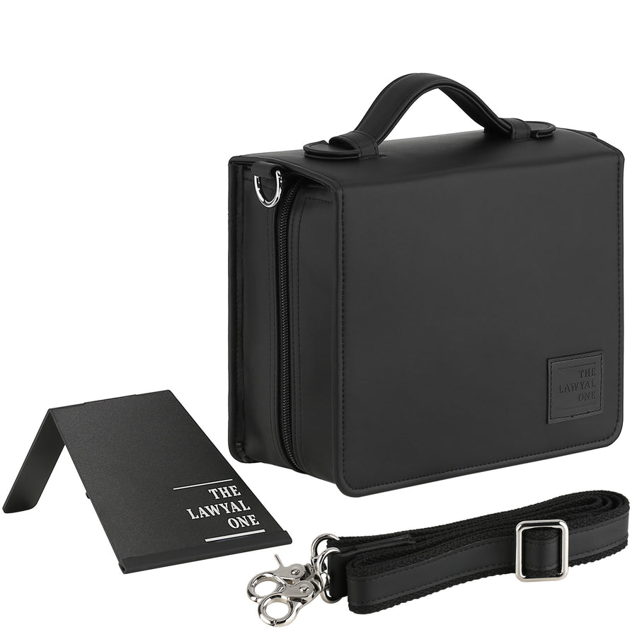 Habersack Tasche Simply Lawyal in Schwarz für das Jura-Studium mit Standfuß